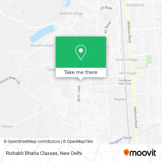 Rishabh Bhatia Classes map
