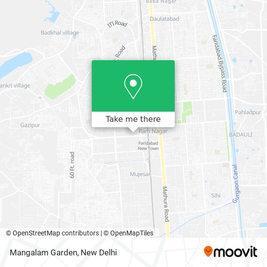 Mangalam Garden map