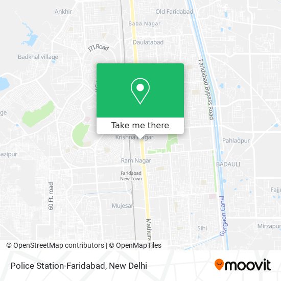 Police Station-Faridabad map