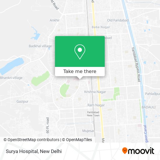 Surya Hospital map