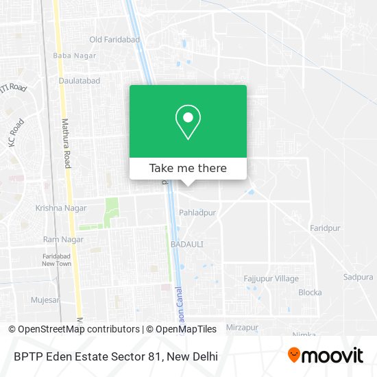 BPTP Eden Estate Sector 81 map