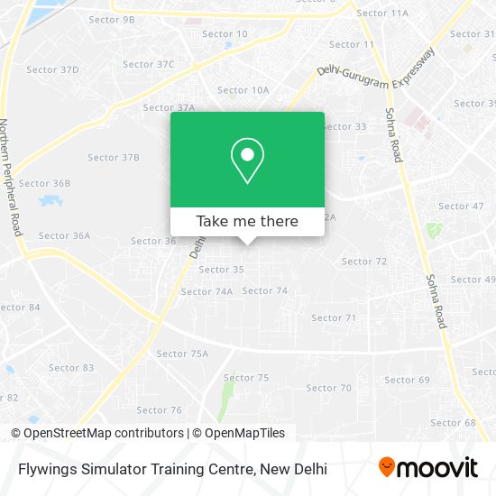 Flywings Simulator Training Centre map