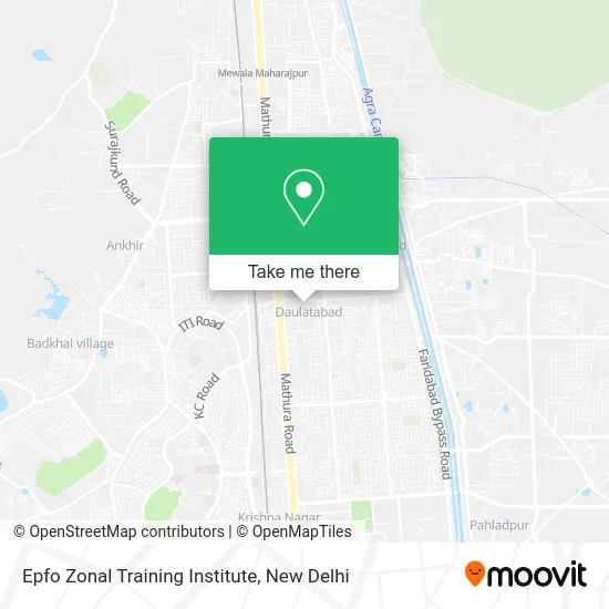 Epfo Zonal Training Institute map