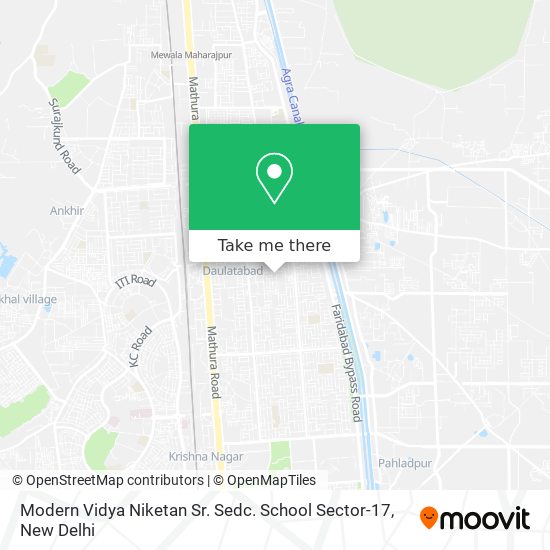 Modern Vidya Niketan Sr. Sedc. School Sector-17 map
