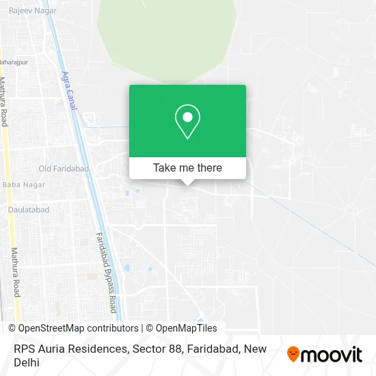 RPS - Auria Residences, Sector 88, Faridabad map