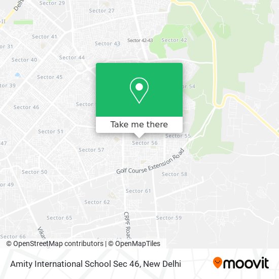 Amity International School Sec 46 map