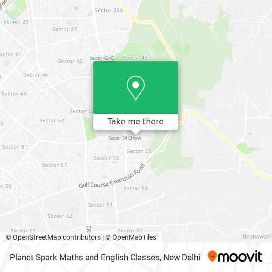 Planet Spark Maths and English Classes map