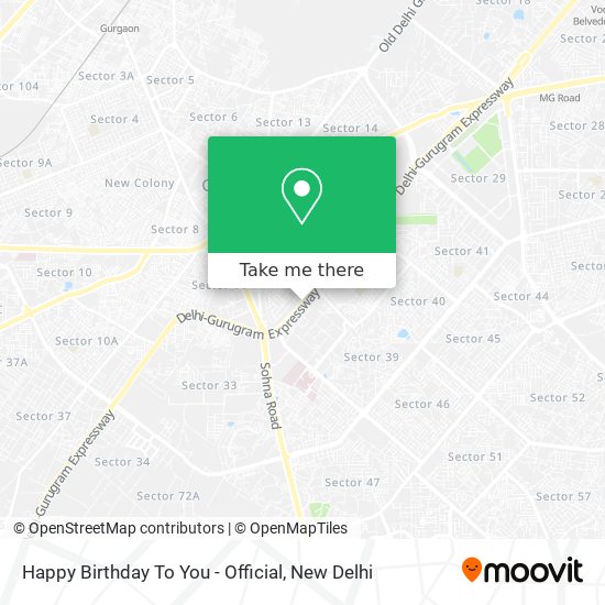 Happy Birthday To You - Official map
