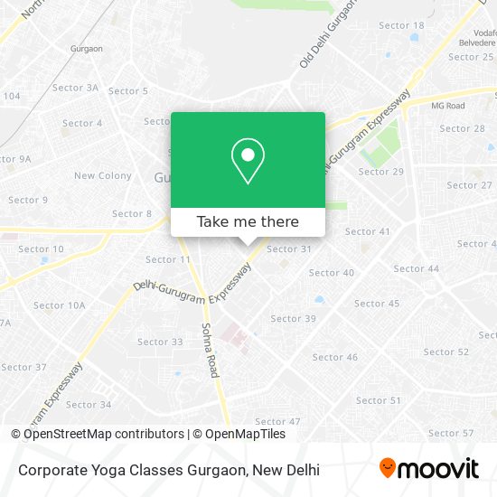 Corporate Yoga Classes Gurgaon map