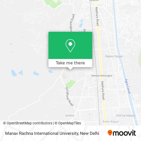 Manav Rachna International University map