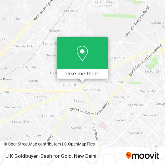J K Goldbuyer -Cash for Gold map