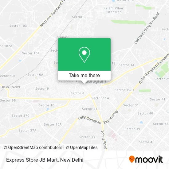 Express Store JB Mart map