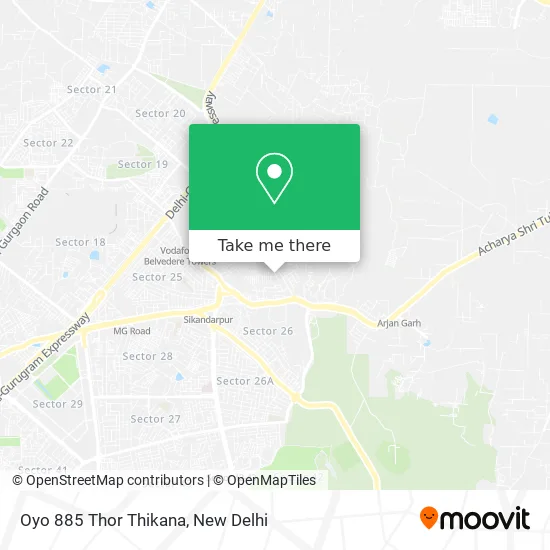 Oyo 885 Thor Thikana map