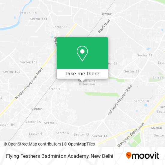 Flying Feathers Badminton Academy map
