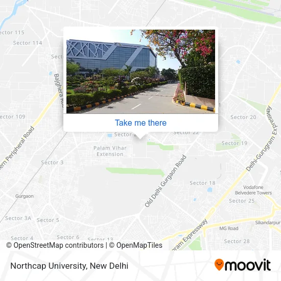 Northcap University map