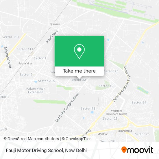 Fauji Motor Driving School map