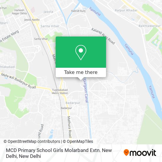 MCD Primary School Girls Molarband Extn. New Delhi map