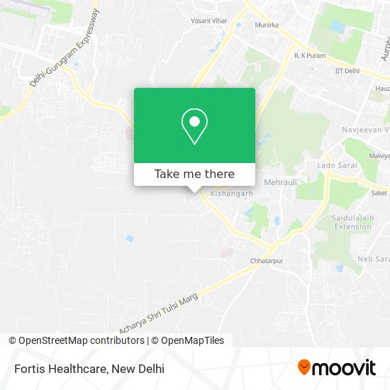 Fortis Healthcare map