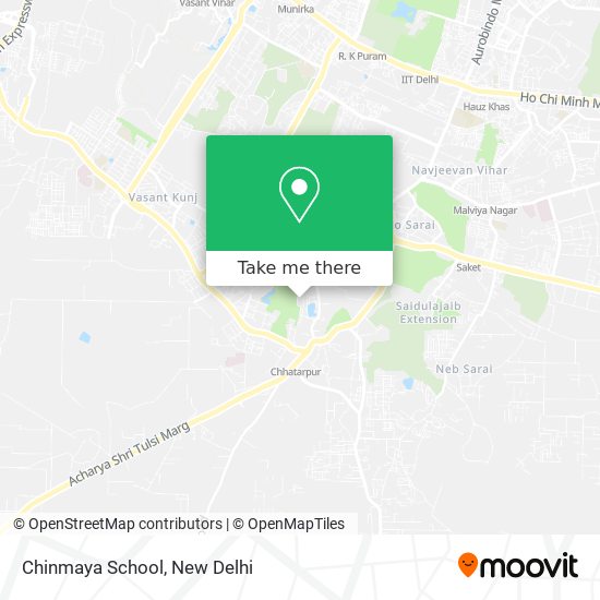 Chinmaya School map