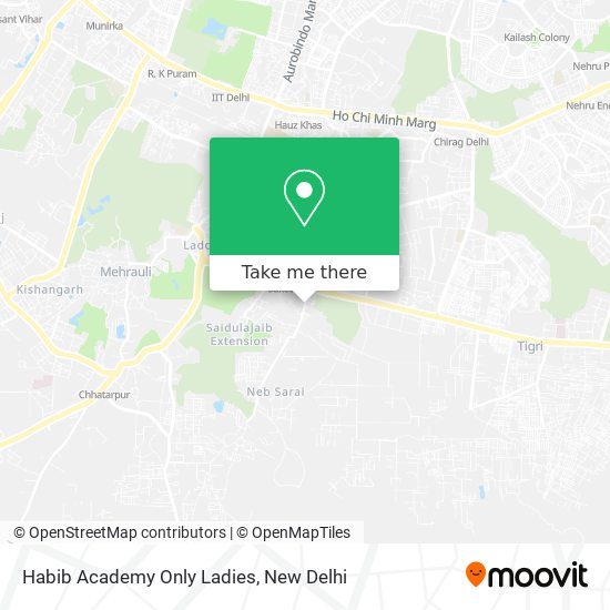 Habib Academy Only Ladies map