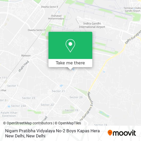 Nigam Pratibha Vidyalaya No-2 Boys Kapas Hera New Delhi map