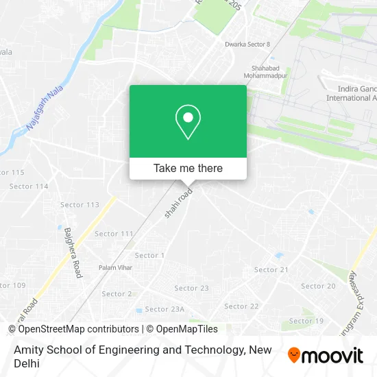 Amity School of Engineering and Technology map