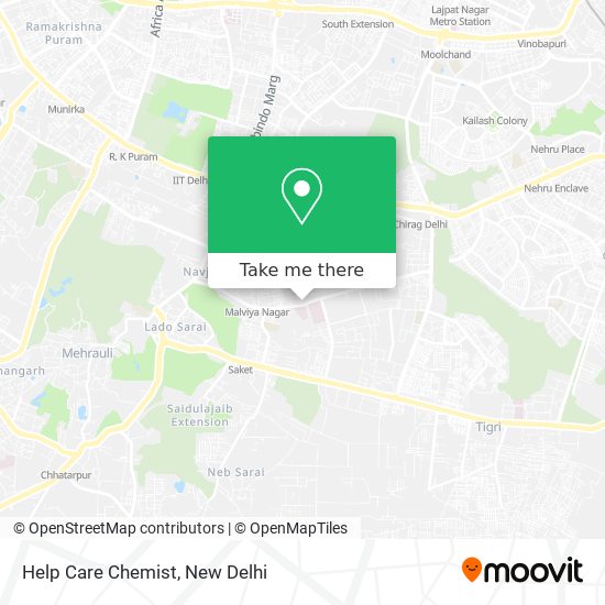 Help Care Chemist map