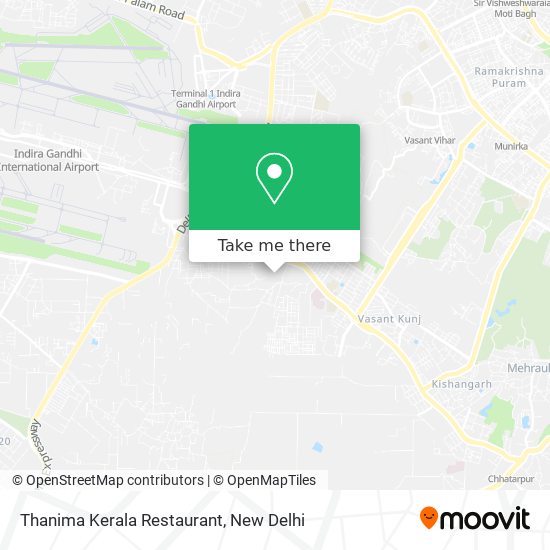 Thanima Kerala Restaurant map