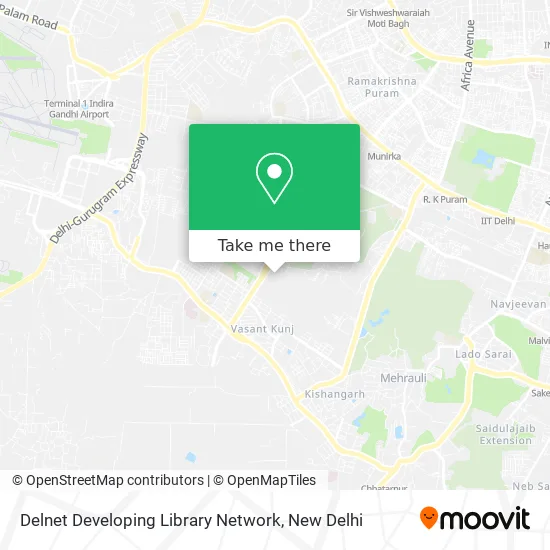 Delnet Developing Library Network map