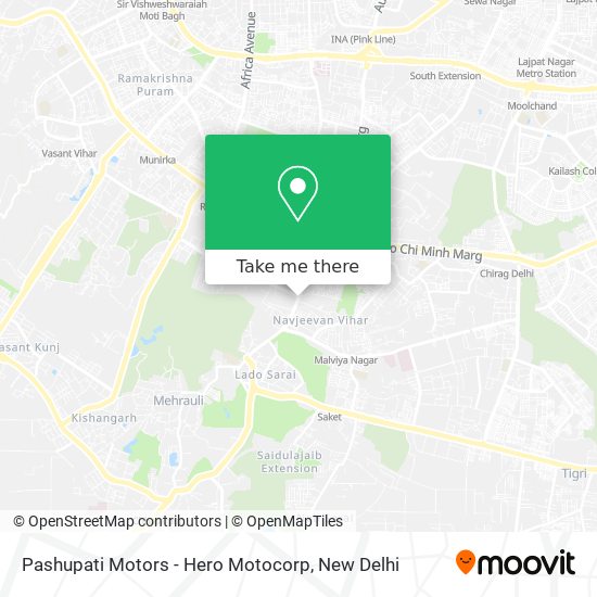 Pashupati Motors - Hero Motocorp map