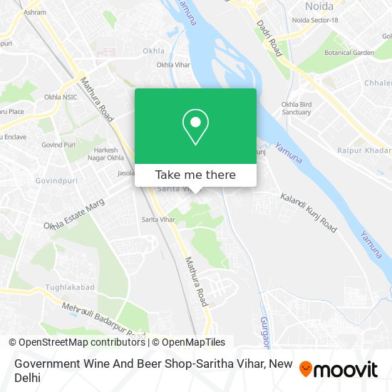 Government Wine And Beer Shop-Saritha Vihar map