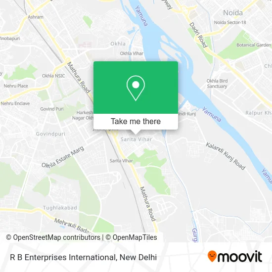 R B Enterprises International map