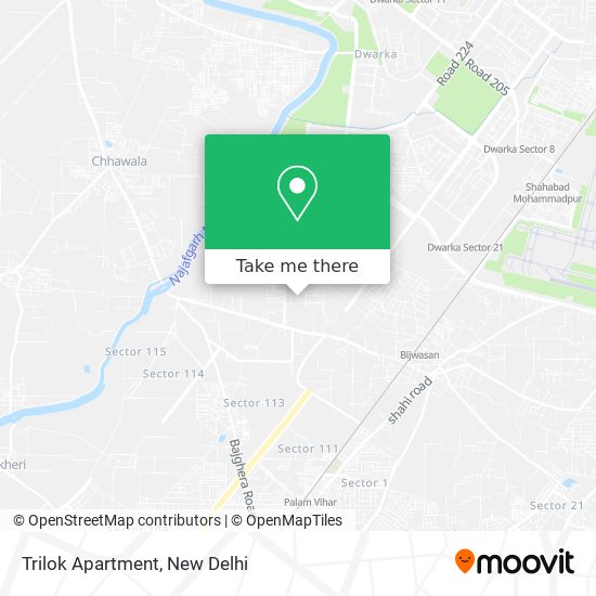 Trilok Apartment map