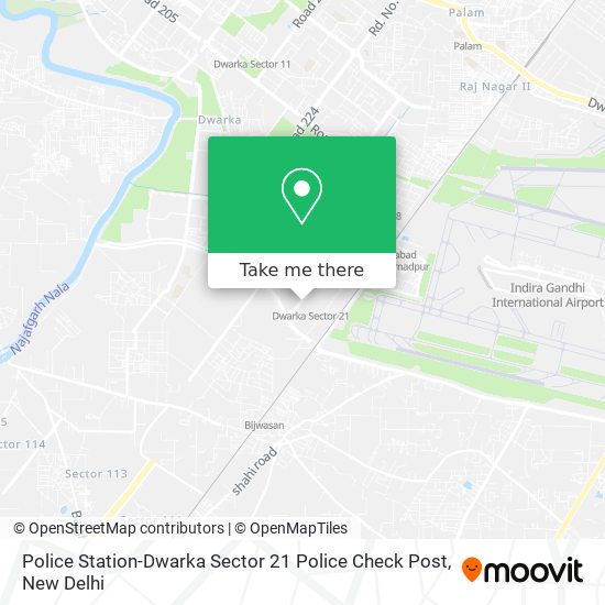 Police Station-Dwarka Sector 21 Police Check Post map