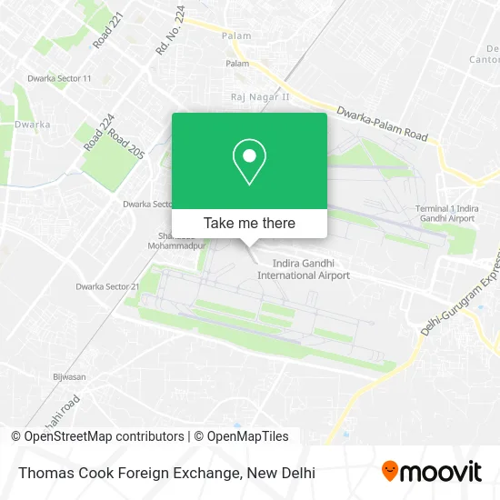 Thomas Cook Foreign Exchange map