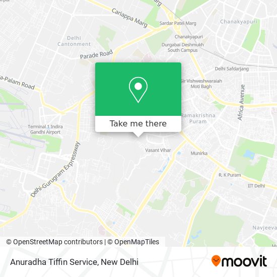 Anuradha Tiffin Service map