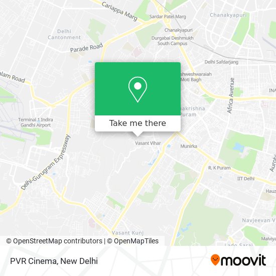 PVR Cinema map