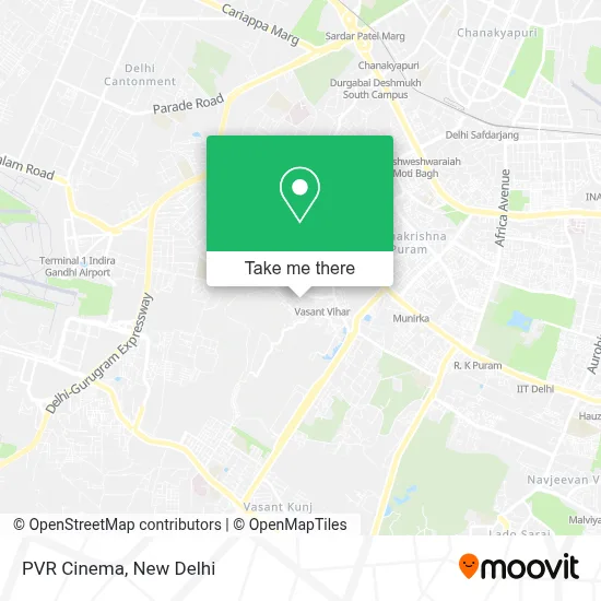 PVR Cinema map