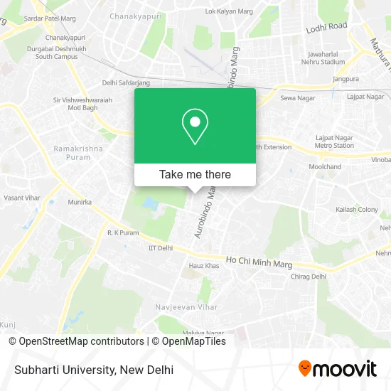 Subharti University map