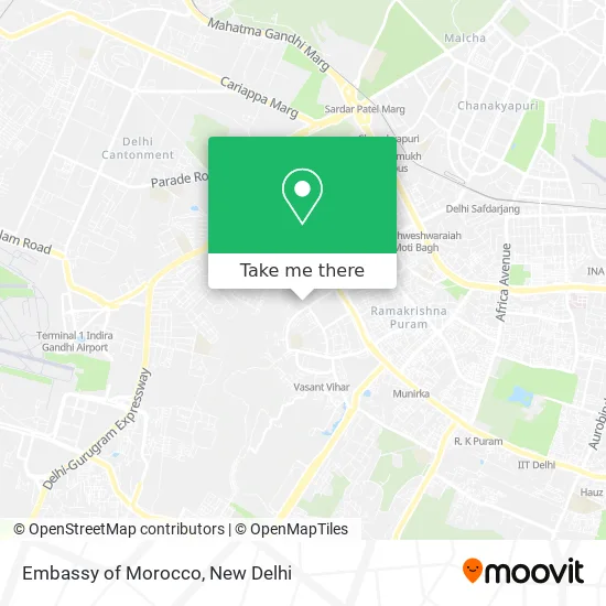 Embassy of Morocco map