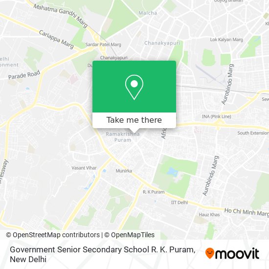 Government Senior Secondary School R. K. Puram map