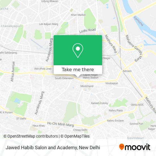Jawed Habib Salon and Academy map