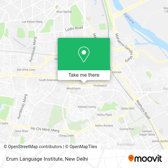 Erum Language Institute map