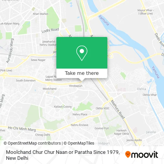 Moolchand Chur Chur Naan or Paratha Since 1979 map