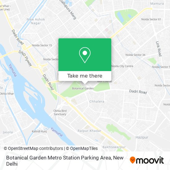 Botanical Garden Metro Station Parking Area map