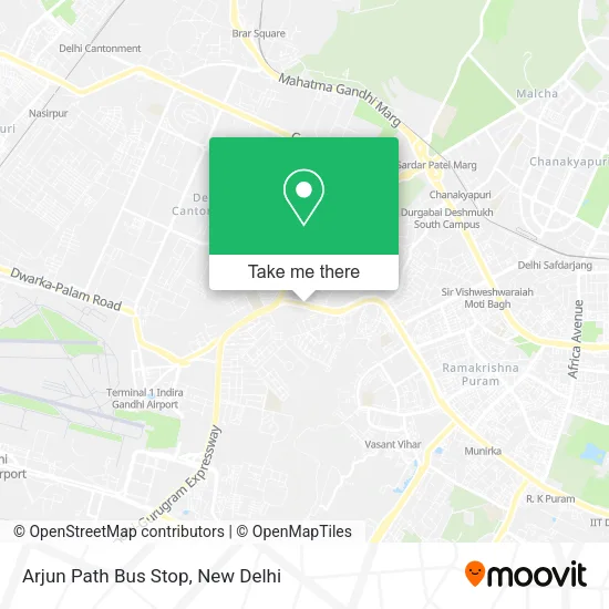 Arjun Path Bus Stop map