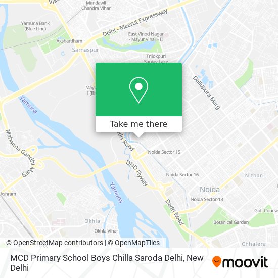MCD Primary School Boys Chilla Saroda Delhi map