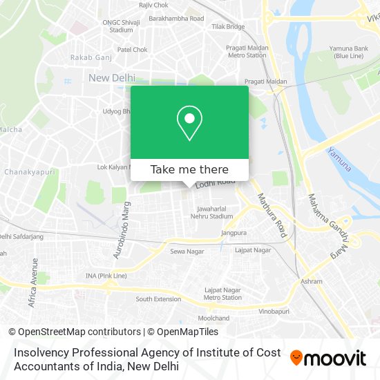 Insolvency Professional Agency of Institute of Cost Accountants of India map