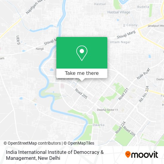 India International Institute of Democracy & Management map