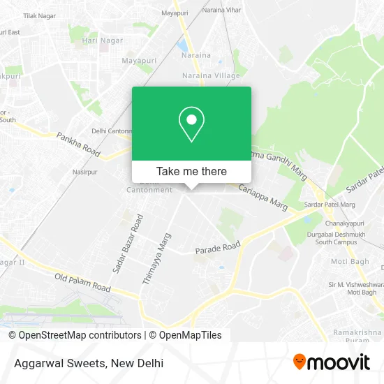 Aggarwal Sweets map